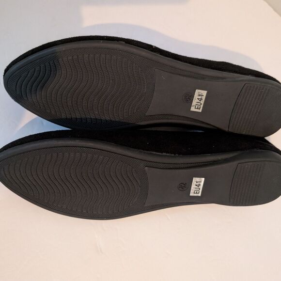 Women's Black Suede Shoes Size 10.5 (42 EU41) - Picture 4 of 5